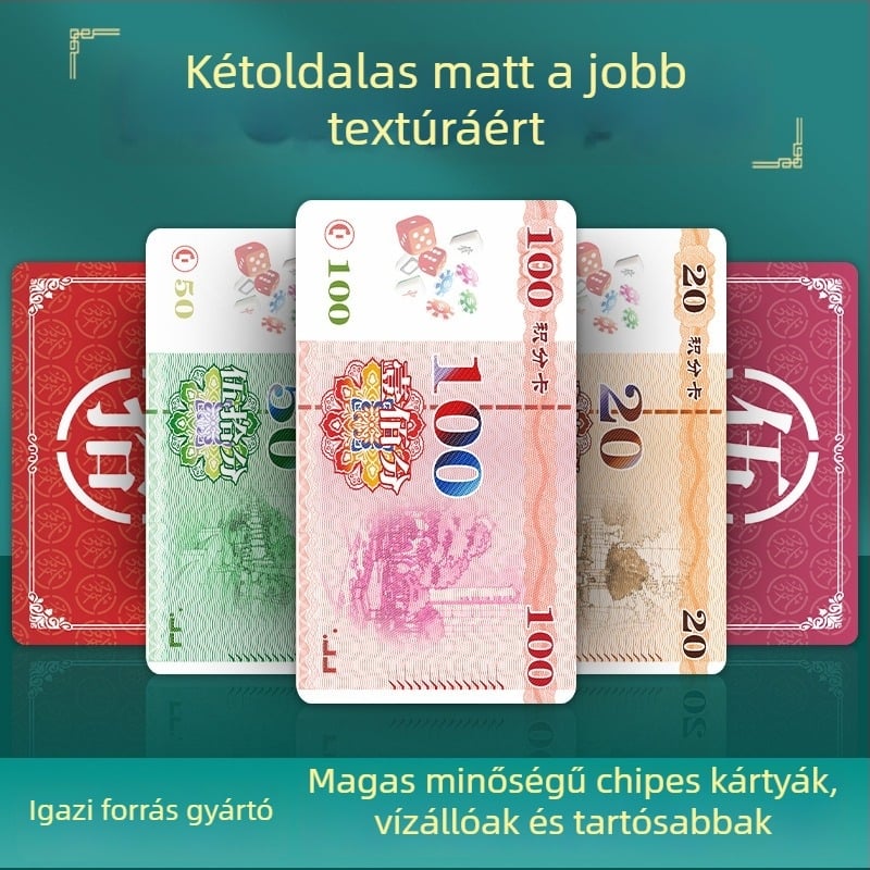 Mahjong terem chipek, 200 db dobozban, anyag: Egyéb, testreszabható