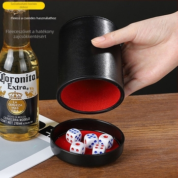 Runwei ABS kocka pohár készlet zajcsökkentővel, vastagabb keverő pohárral, tartalmazza a dobókockákat