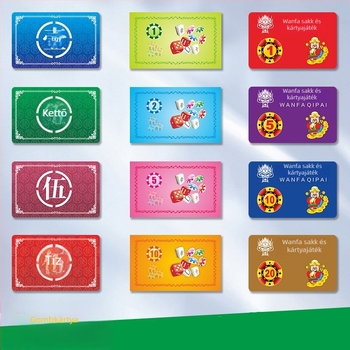 Ouya PVC póker chipsek – 100 db, Mahjong, sakk és kártyajátékokhoz, Texas Hold'em