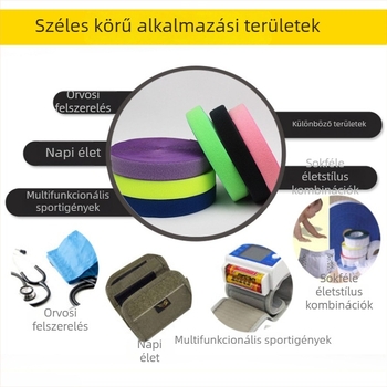 Sífedő Velcro zárással és öntapadó szalaggal, poliészter-nylon keverék