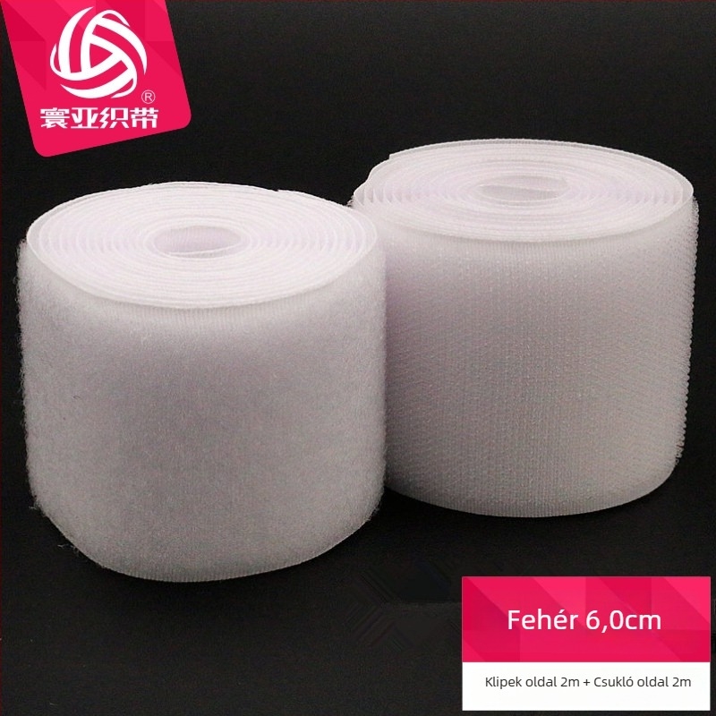 Sífedő Velcro zárással és öntapadó szalaggal, poliészter-nylon keverék
