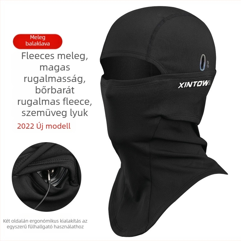XINTOWN Balaklava, poliészter, fleece-belés, szélálló kerékpáros maszk