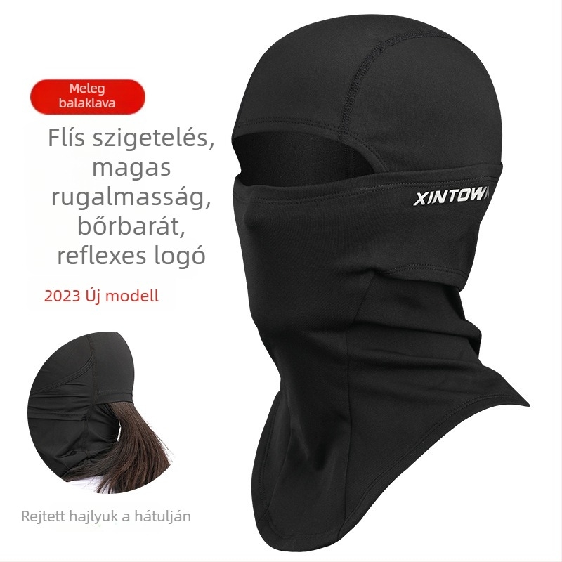 XINTOWN Balaklava, poliészter, fleece-belés, szélálló kerékpáros maszk