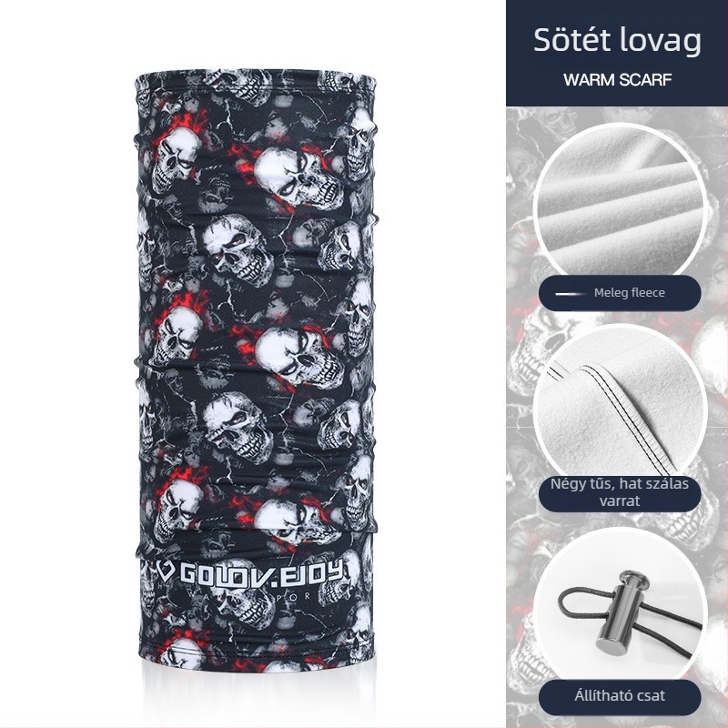 Rexchi kerékpározás/ sí maszk téli, plüss velúr anyag, anti-spric, vast meleg, hip-hop mágikus turbán, férfi modell, alkalmas kerékpározásra, túrázásra és síelésre