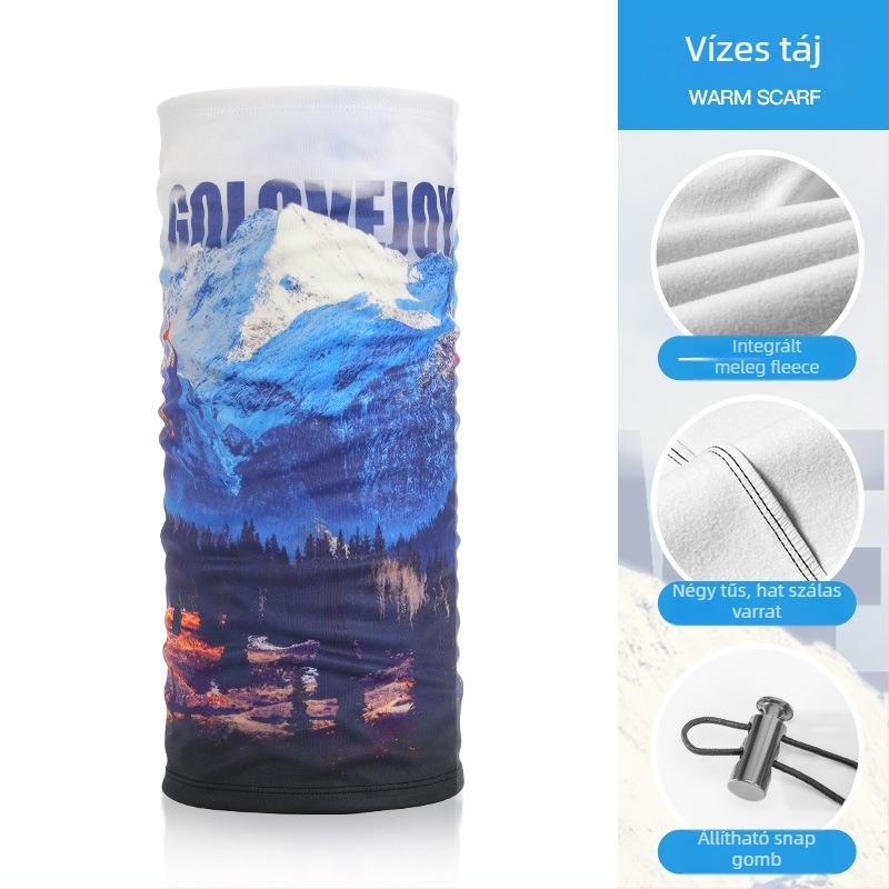 Rexchi kerékpározás/ sí maszk téli, plüss velúr anyag, anti-spric, vast meleg, hip-hop mágikus turbán, férfi modell, alkalmas kerékpározásra, túrázásra és síelésre