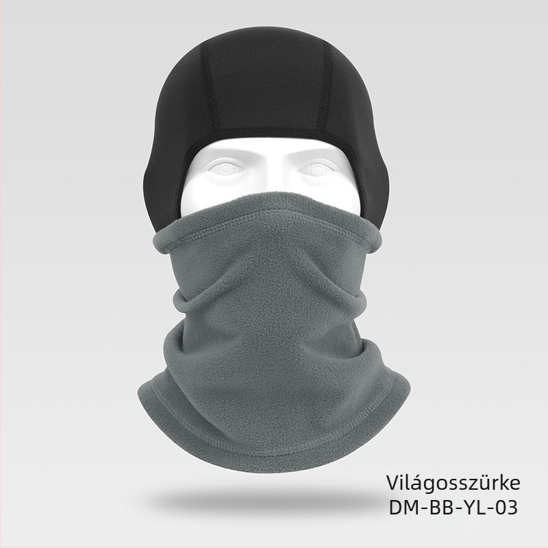 Kerékpáros maszk polár fleece-sel, téli meleg fejfedő kerékpározáshoz és síeléshez, poliészter, márka Ruidong, uniszex, szélálló