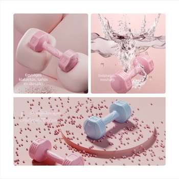 Royal Peach Hantel otthoni edzéshez – PVC, GSYL02, Dingzhou, Hebei, Unisex, Testformálás és Testsúlycsökkentés