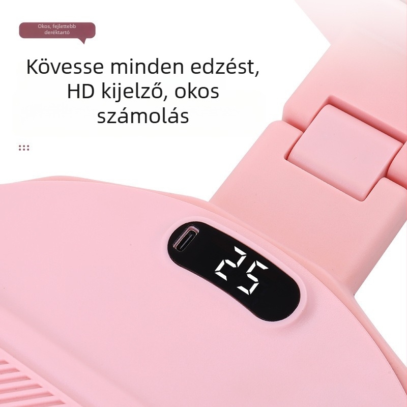 Elektronikus számoló forgó lemez otthoni használatra — összecsukható derékforgató edzőlap, műanyag