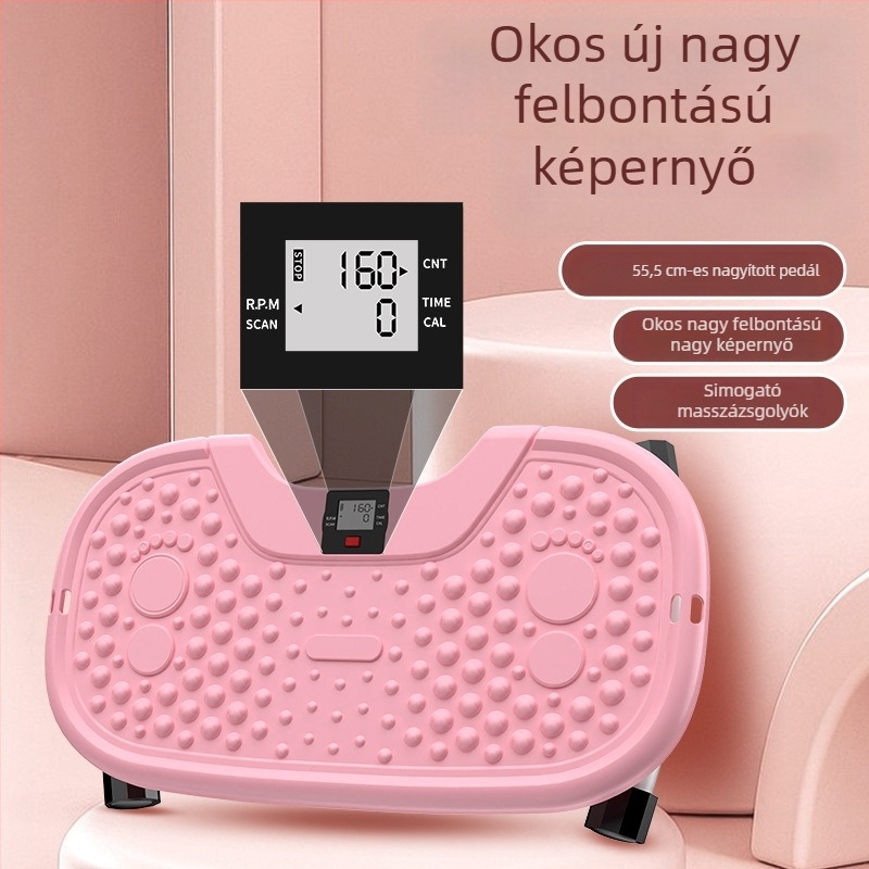 Otthoni csendes hasizom-edzés eszköz elektronikus számolóval, multifunkcionális derék csavaró lemez, PP anyag