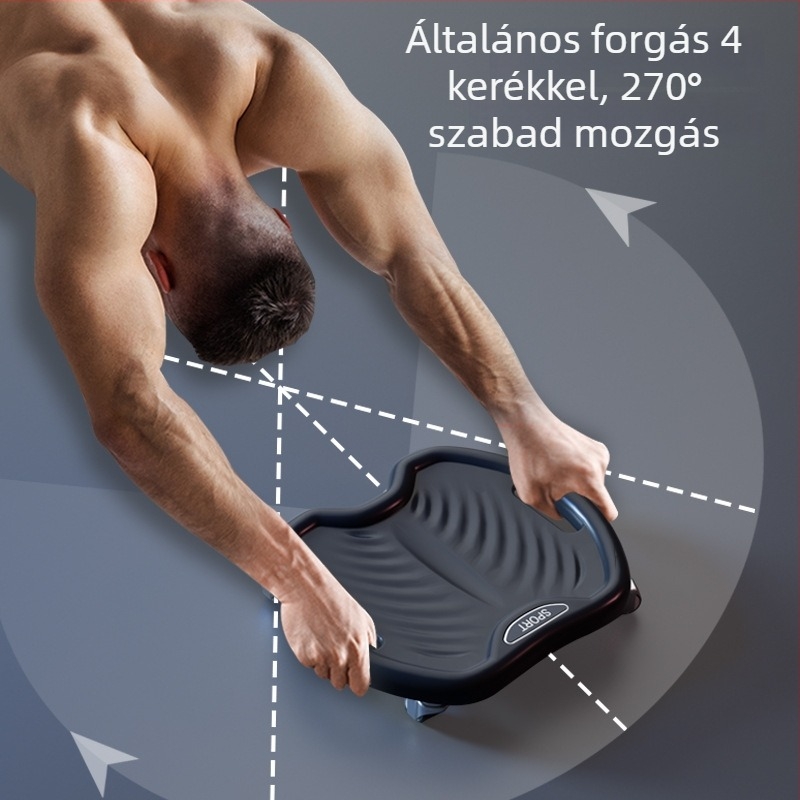 Négkerekű hasizom görgő – csendes működés, modell JFP-A, súly 0.8 kg, Kang Zhe