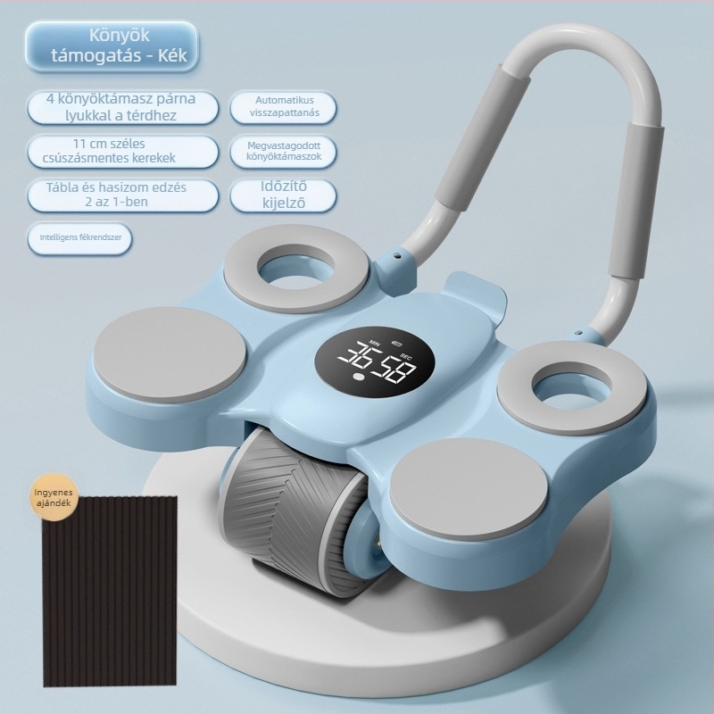 Hasizomkerék dupla könyöktámaszokkal, nem összecsukható, otthoni edzéshez, modell 550/560, súly 2,5 kg