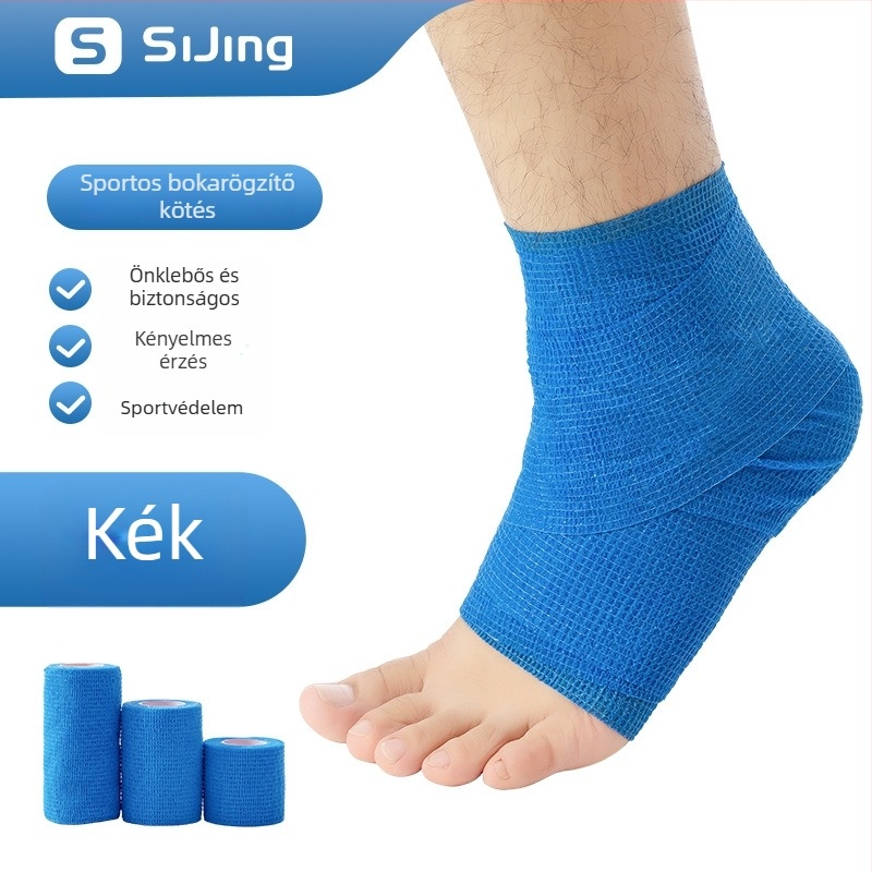 Futballhoz való bokatartó kötszer — rugalmas, öntapadós géz, latex (boka; futball; latex; rugalmas)