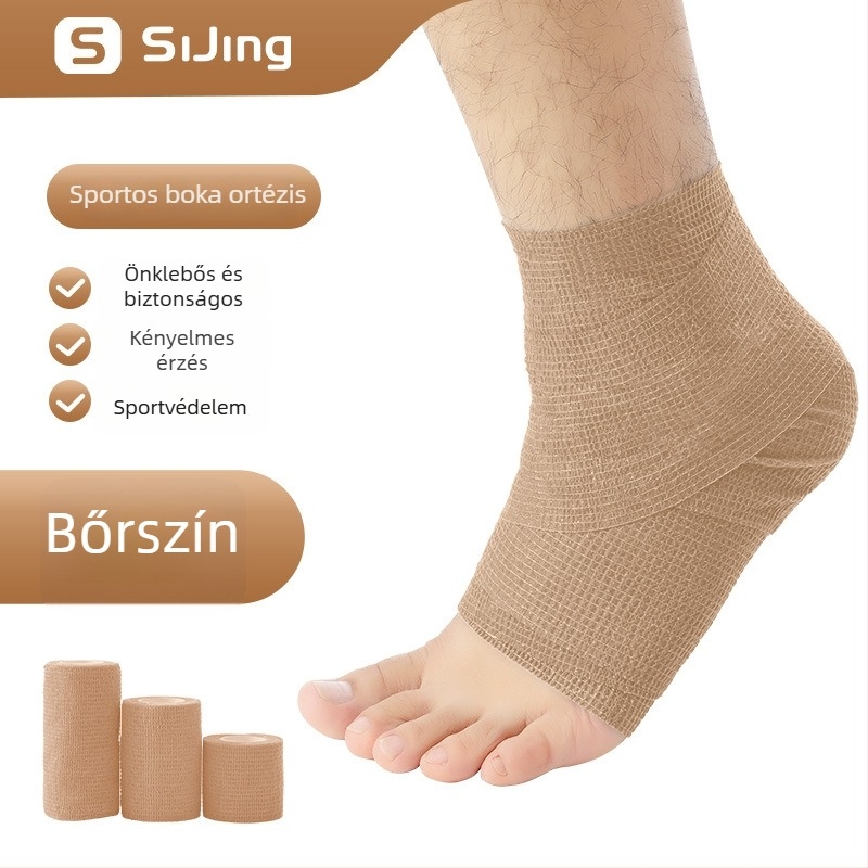 Futballhoz való bokatartó kötszer — rugalmas, öntapadós géz, latex (boka; futball; latex; rugalmas)