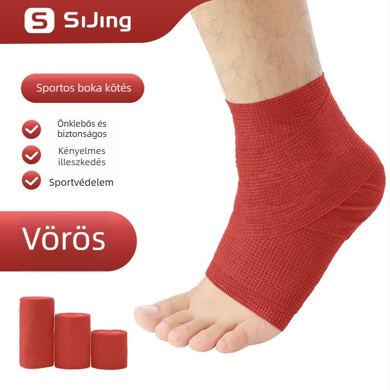 Futballhoz való bokatartó kötszer — rugalmas, öntapadós géz, latex (boka; futball; latex; rugalmas)