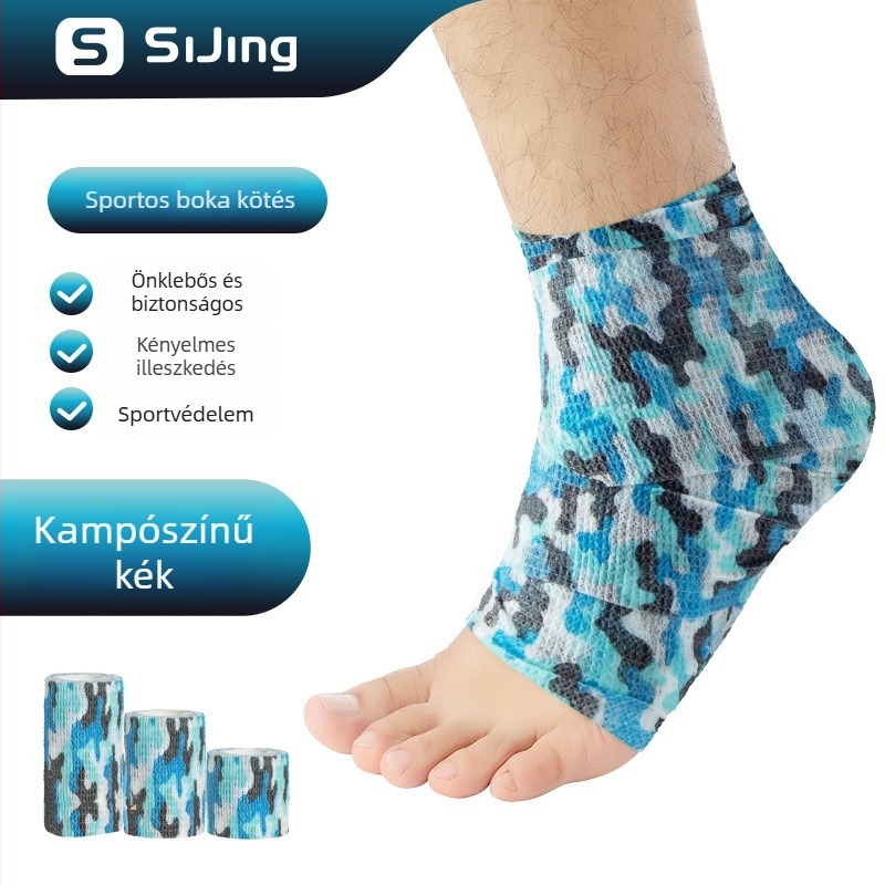 Futballhoz való bokatartó kötszer — rugalmas, öntapadós géz, latex (boka; futball; latex; rugalmas)