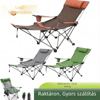 Kemping összecsukható ágy – kültéri hordozható, vasváz, Oxford szövet felület, teherbírás 200 kg