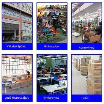 Kemping összecsukható ágy – kültéri hordozható, vasváz, Oxford szövet felület, teherbírás 200 kg