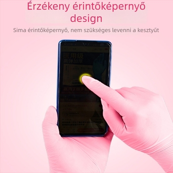 Egyszer használatos nitril kesztyűk konyhai és élelmiszer-feldolgozáshoz – Márka: Hangkang Medical / Hengpin; Súly: 4; Használat: élelmiszer-feldolgozás, mindennapi otthoni használat