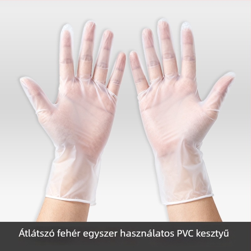 Egyszer használatos kesztyűk, Márka: Jue nuo, Csúszásmentes funkció, Egyszínű minta, Logónyomtatás elérhető, Termékkód: Ding qing gloves