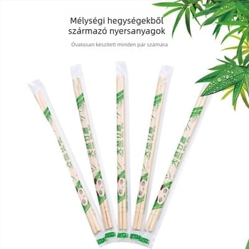 Egyszer használatos evőpálcikák, egyenként csomagoltak, éttermek és gyorséttermek számára, 100 vagy 200 páras készlet, biológiailag lebomló