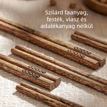 Ecoco márkájú csirkeszárnyfa evőpálcikák, nemzeti trend stílus, vízpolírozott felület, 5/10 pár