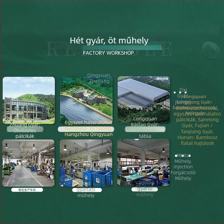 Double Gun egyszer használatos bambusz evőpálcikák, karbonizált, kerek, négy darabos készlet, egyenként csomagolva