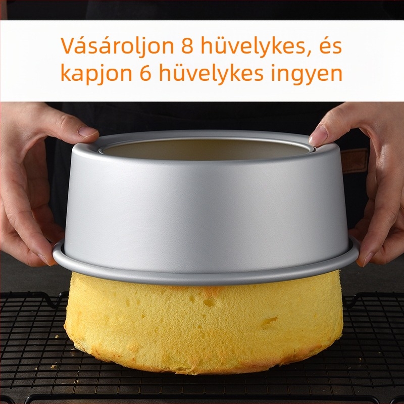 Enjoy the taste chiffon torta formák készlet levehető alappal, ovális, anodizált
