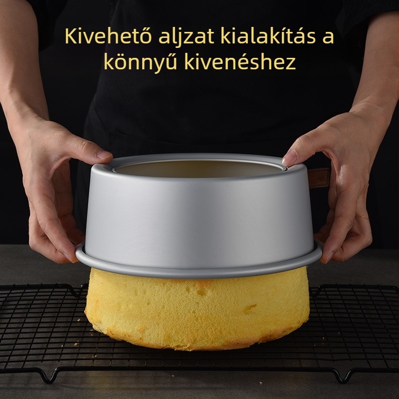 Enjoy the taste chiffon torta formák készlet levehető alappal, ovális, anodizált