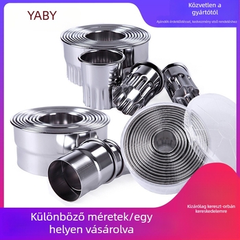YABAY rozsdamentes acél süti-forma készlet – szabálytalan formájú, sütésre és zöldségek/gyümölcsök szeletelésére