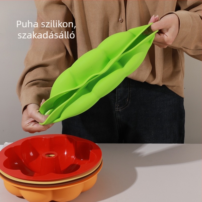 Szilikon süteményforma – szabálytalan alak, élelmiszer-minőségű szilikon, ellenálló magas hőmérsékletnek, sütőben használható