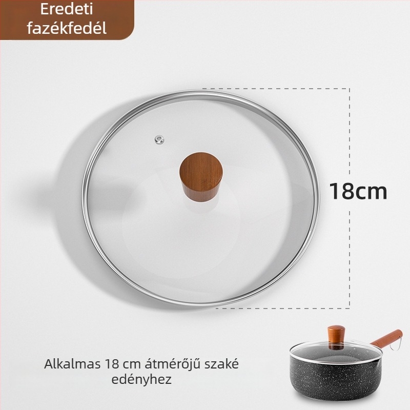 Weixiang univerzális edényfedő üvegből – edzett üveg, vastag, hőálló