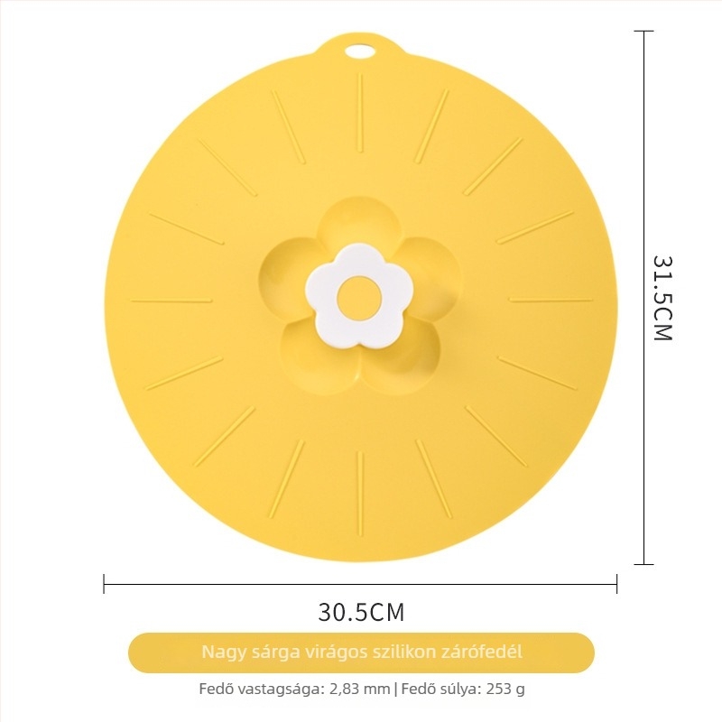 AWOO szilikon mikrózható ételtálfedő, stílus: Friss és aranyos, anyag: Egyéb, stílus: Kis friss szellő