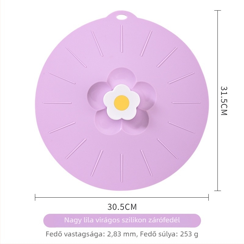 AWOO szilikon mikrózható ételtálfedő, stílus: Friss és aranyos, anyag: Egyéb, stílus: Kis friss szellő
