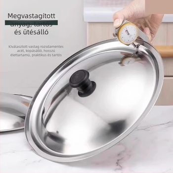 Rozsdamentes acél edényfedő, univerzális a wokhoz és a fazékhoz, modell Regular Fit, márka Friendly