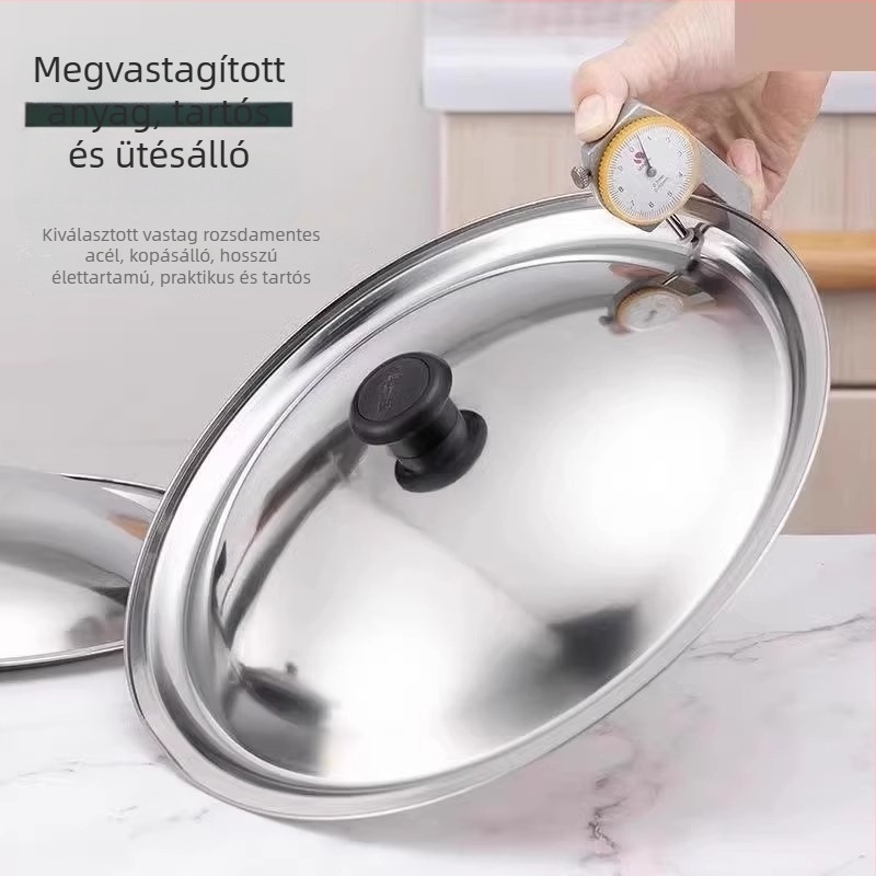 Rozsdamentes acél edényfedő, univerzális a wokhoz és a fazékhoz, modell Regular Fit, márka Friendly