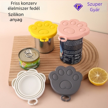 Macska konzervfedő, élelmiszer-minőségű szilikon zárófedél, univerzális macska konzervfedő, Magnificent márka, Stílus: aranyos, Stílus típusa: friss és aranyos, Jogosult magánmárka