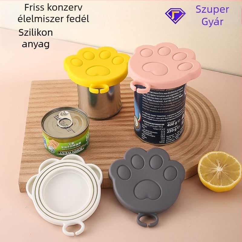 Macska konzervfedő, élelmiszer-minőségű szilikon zárófedél, univerzális macska konzervfedő, Magnificent márka, Stílus: aranyos, Stílus típusa: friss és aranyos, Jogosult magánmárka