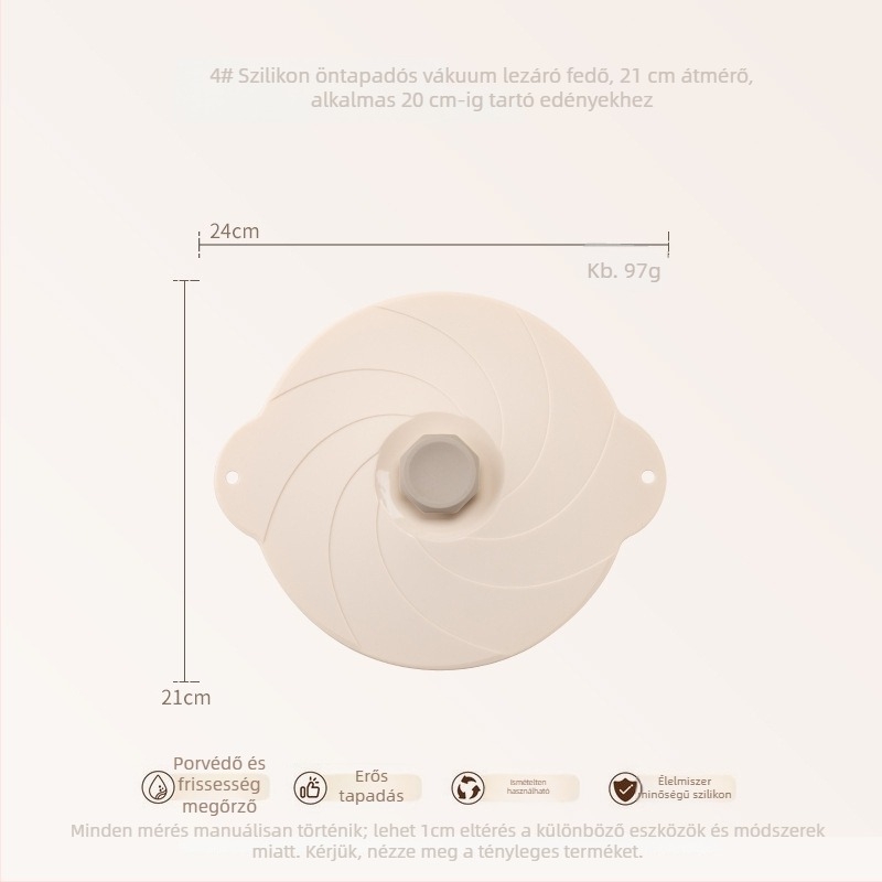 Keidason szilikon vákuumos frissesség megőrző fedők, hat darabos készlet