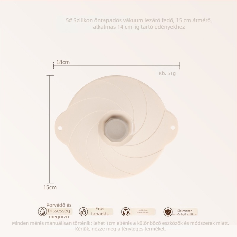 Keidason szilikon vákuumos frissesség megőrző fedők, hat darabos készlet