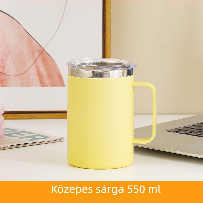 SEALLOCK 304 rozsdamentes acél kávés bögre fedővel – ideális üzleti és promóciós ajándék