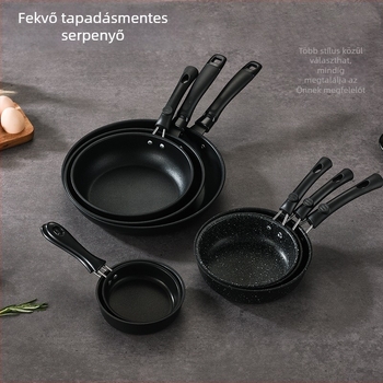 PDG3 Serpenyő, nem tapadó kovácsolt vasból, indukciós és gáztűzhelyhez, 3 cm mély