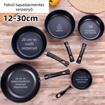 PDG3 Serpenyő, nem tapadó kovácsolt vasból, indukciós és gáztűzhelyhez, 3 cm mély