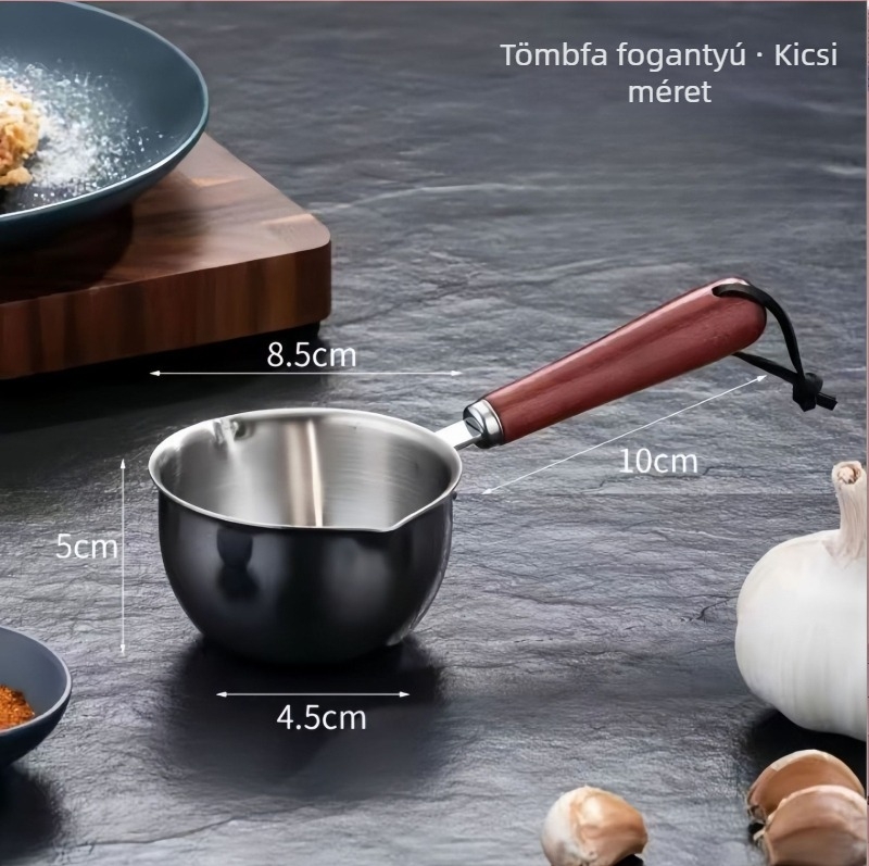 Rozsdamentes acélból készült tojás sütésére szolgáló serpenyő, tapadásmentes felülettel, általános tűzhelyhez, modell: Tapadásmentes serpenyő