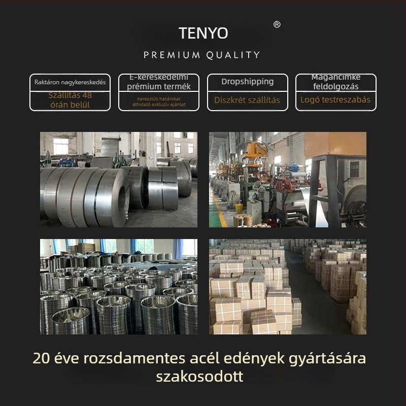 304 rozsdamentes acél tejfazék fab fogantyúval, bevonat nélkül, üvegfedél, egylapos alj