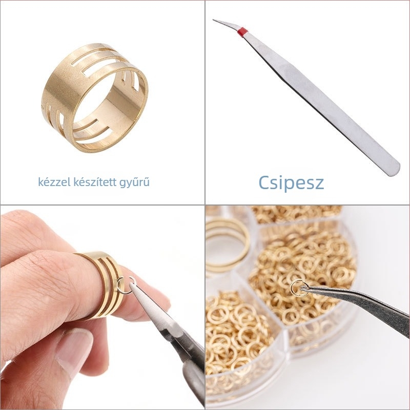 Dobozos 4–10 mm zárógyűrűk DIY ékszerekhez — Pengkai Jewelry