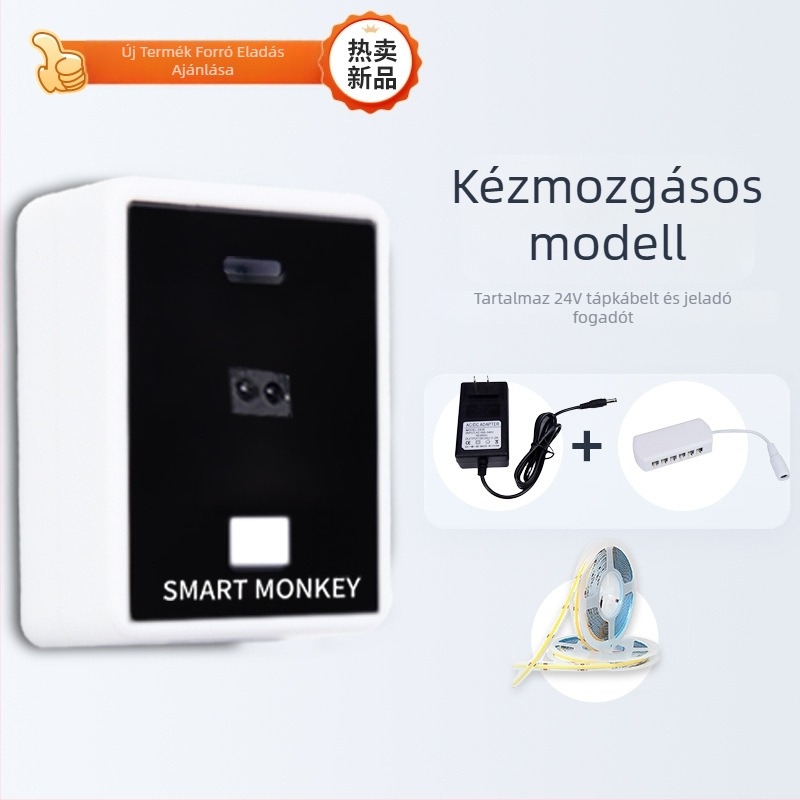 COB LED szalag, 120 LED, 24V bemenet, 5W, 100° fénysugár-szög