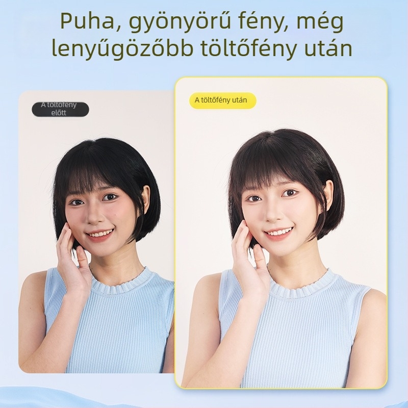 D7 mini töltőfény élő közvetítéshez — kézben tartható, modell D7, ≤10W
