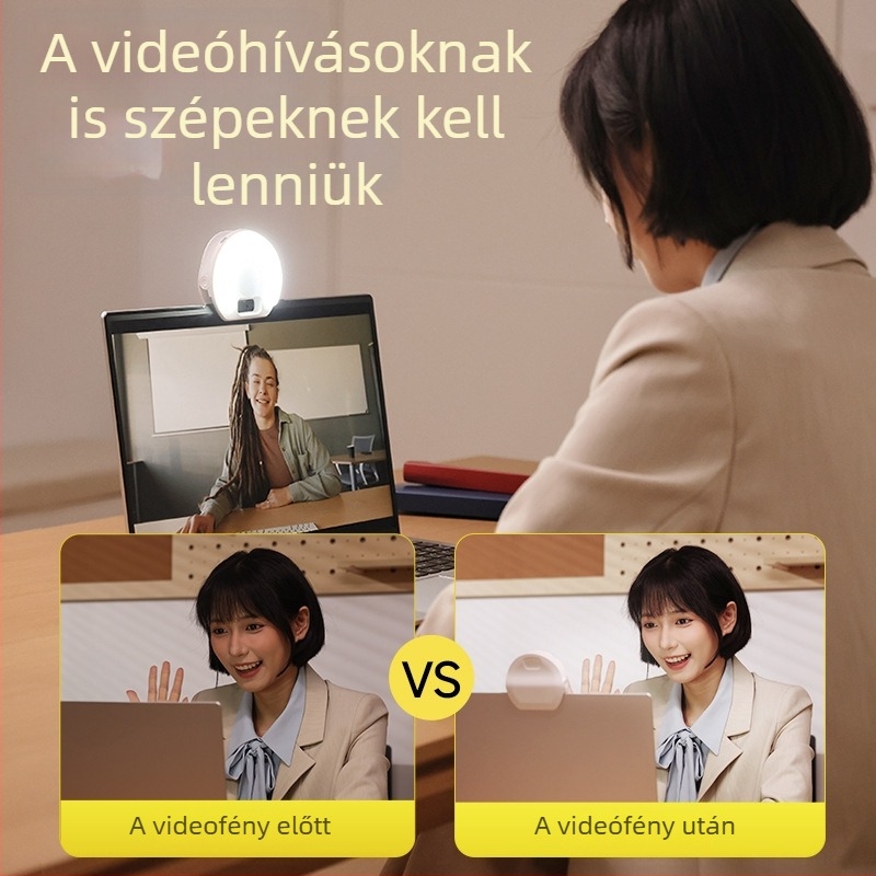 D7 mini töltőfény élő közvetítéshez — kézben tartható, modell D7, ≤10W