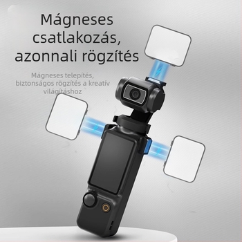 LED töltőfény a DJI Pocket 3-hoz (M01) – kézi vlog világítás, állítható 2500K-9900K, teljesítmény 10W alatt, 5V