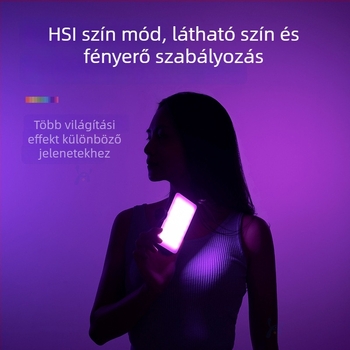 LED világítás fotózáshoz és élő közvetítéshez, hordozható kézben tartható panel lámpa, teljesítmény 10-50W, 3.7V